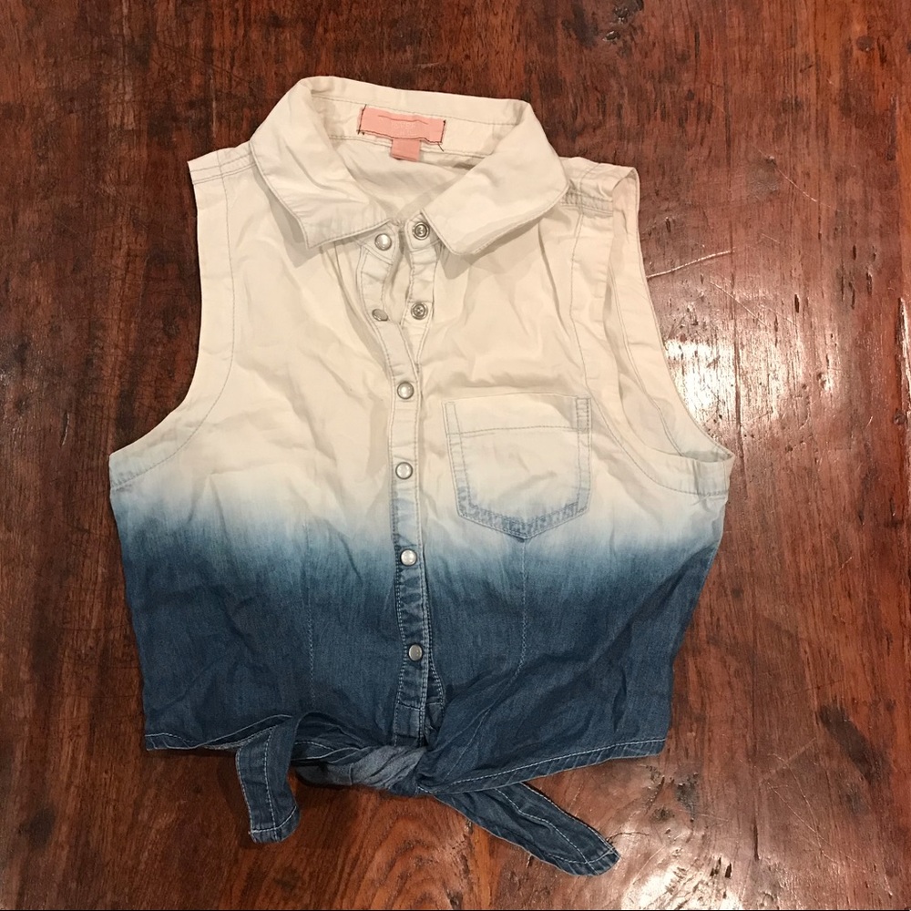 Forever 21 ombré denim tank